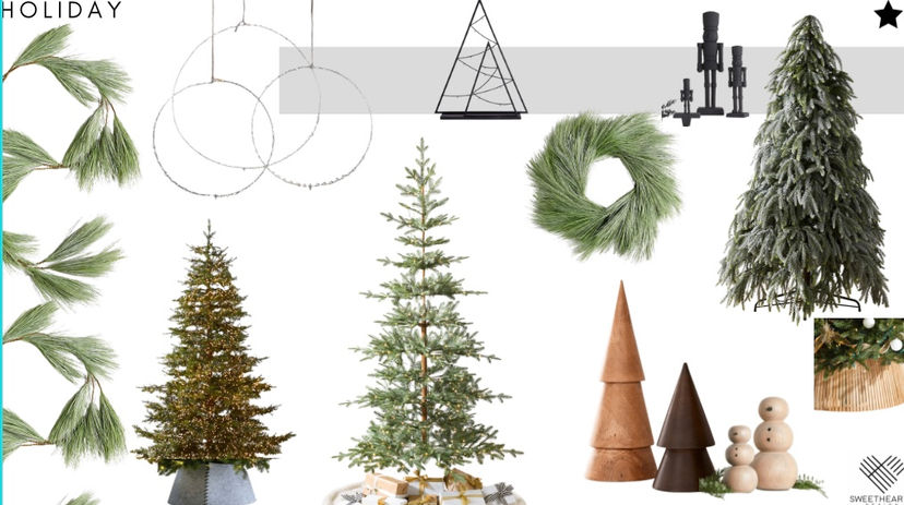 Minimal and natural Christmas in Moreland Hills, Ohio