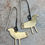 Thumbnail: Bronze bird drop earrings