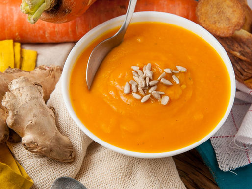 Sopa de Cenoura e Gengibre