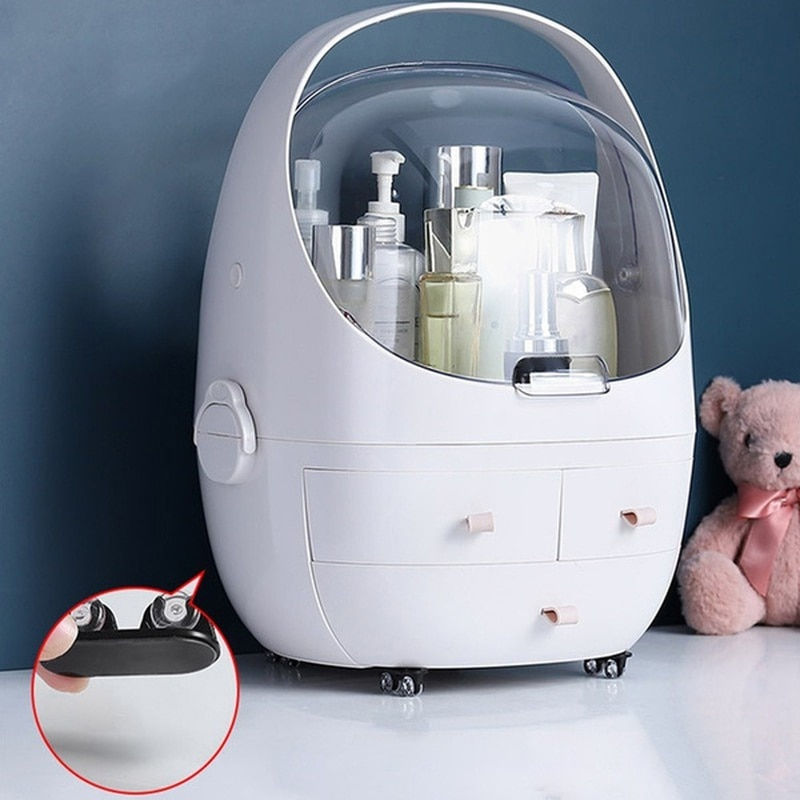 Miniature : 4Pcs Furniture Casters Wheels Soft Rubber Roller with Brake Mute Swivel Wheels