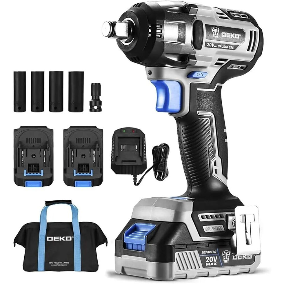 Miniatura: Cordless Impact Wrench 1/2inch,20V Power Impact Wrench, Powerful Brushless Moto
