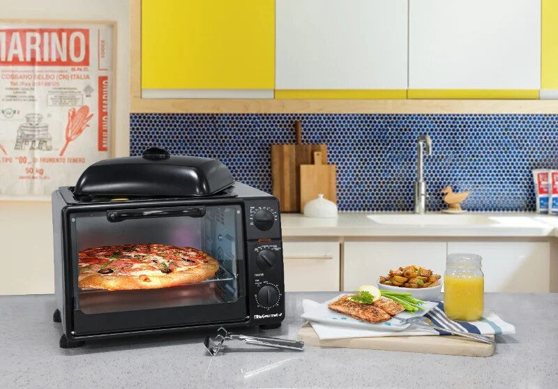 MaxiMatic Elite 6 Slice Toaster Oven Broiler with Rotisserie Grill and Griddle