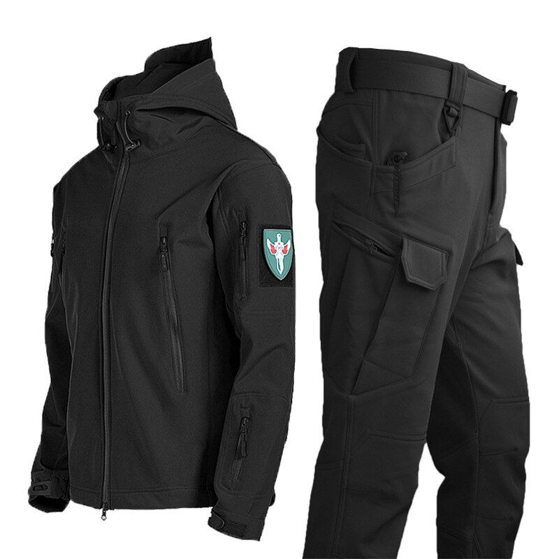 Miniatura: Winter Autumn Fleece Men Jacket Military Tactical Waterproof Suit Outdoor Fishi