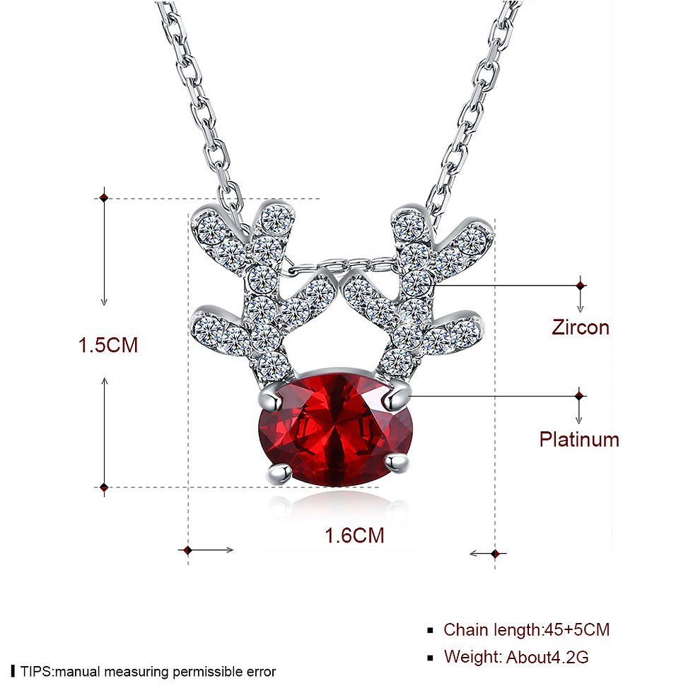 Thumbnail: Women's Alloy Necklace Christmas Stockings Accessories