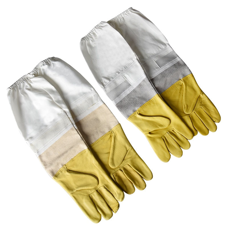 Thumbnail: Beekeeping Equipments Durable Breathable Bee Gloves Protect Gloves for