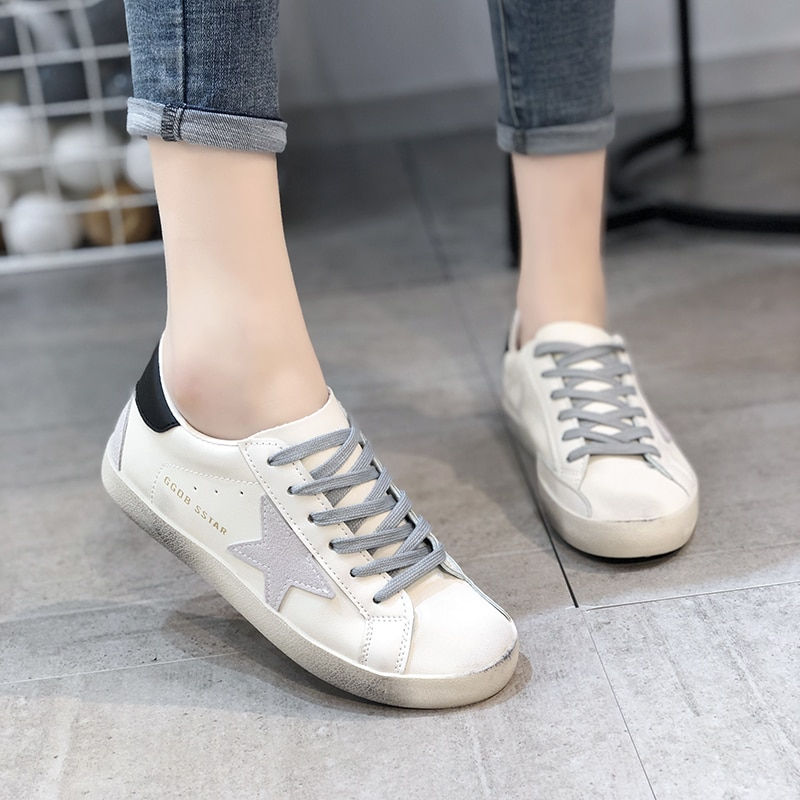 Dirty Shoes Women Spring 2023 New Genuine Leather Retro xingx Small Dirty Shoes