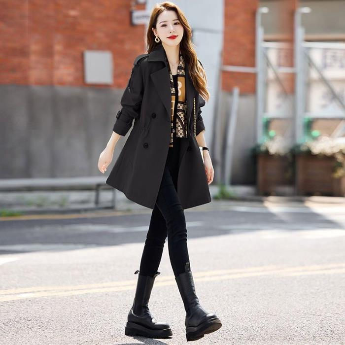 Thumbnail: Autumn And Winter New Casual Figure Flattering Fashionable Top Women's Windbrea