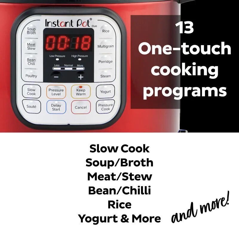 섬네일: Quart Multi-Cooker, Red Stainless Steel
