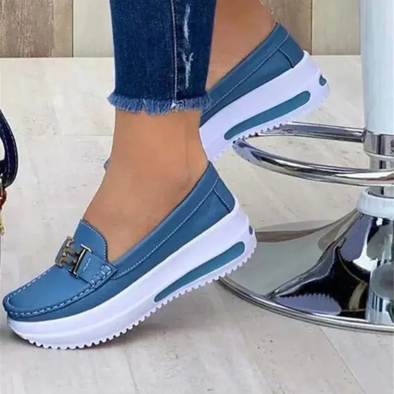 Thumbnail: 2023 Spring New Platform Comfortable Women Sneakers Fashion Thick Bottem Casual