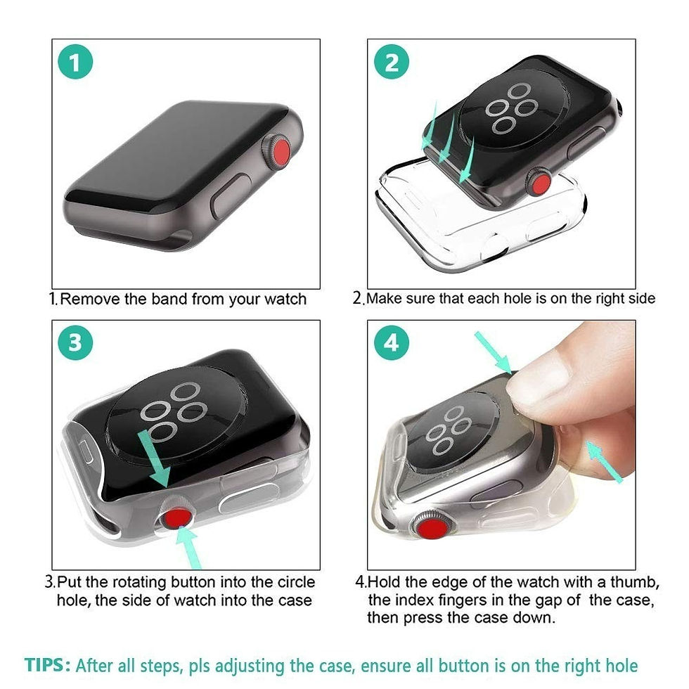 Thumbnail: Screen Protector Cover for Apple Watch Case 8 7 6 SE 5 4 45mm 41mm 44mm 40mm TP