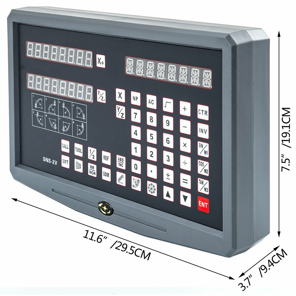 Thumbnail: VEVOR Linear Scale Encoder 50MM-1000MM 2 Axis 3 Axis Digital Readout for