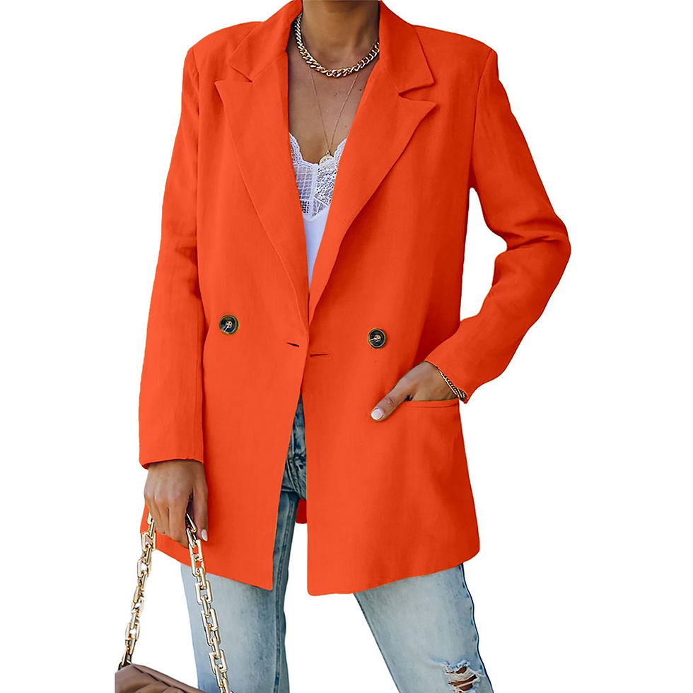 Miniatiūra: Women's Solid Color V Neck Lapel Women Jackets Casual Casual Jackets for Women