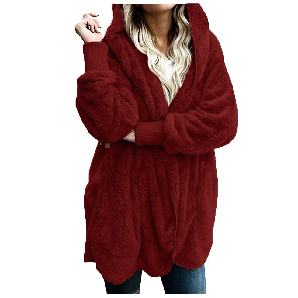 Miniatura: Plus Size Women Winter Warm Coat Jacket Outwear Ladies Cardigan Coat Double Sid