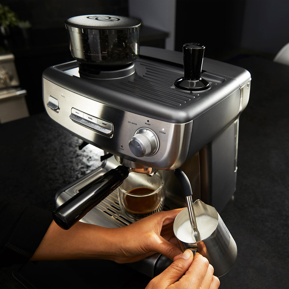 Thumbnail: Calphalon Temp iQ Espresso Machine with Grinder and Steam Wand