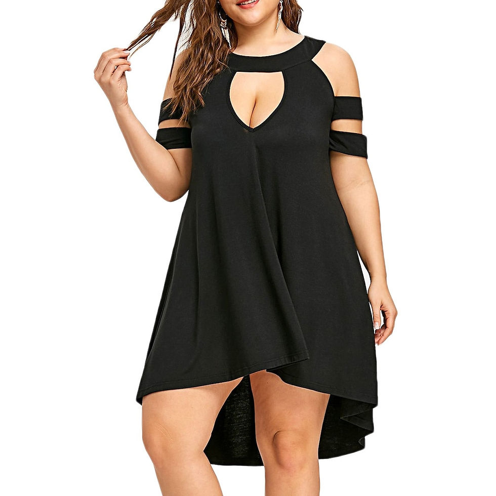 Thumbnail: Women dress Casual Plus Size Strapless Solid Color Sleeveless Sexy Elegant Dres