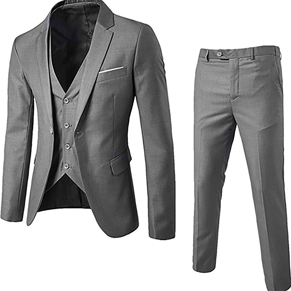 Miniatura: 2022new Arrival 3 Pieces Men's Suits Slim Fit Peaked Lapel One Button Wedding