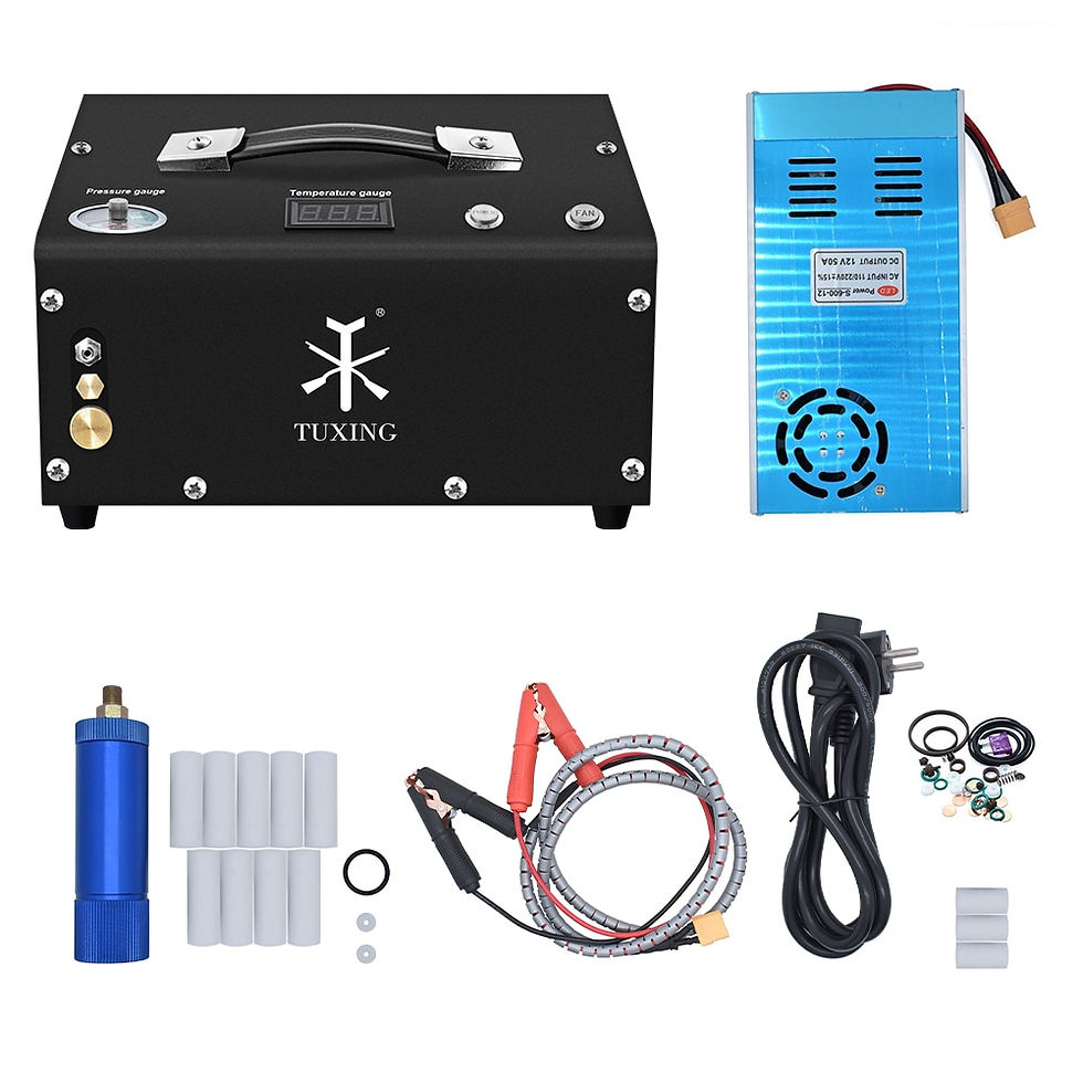 Thumbnail: TUXING TXET061 4500Psi 300Bar 12V Portable PCP Air Compressor Electric High