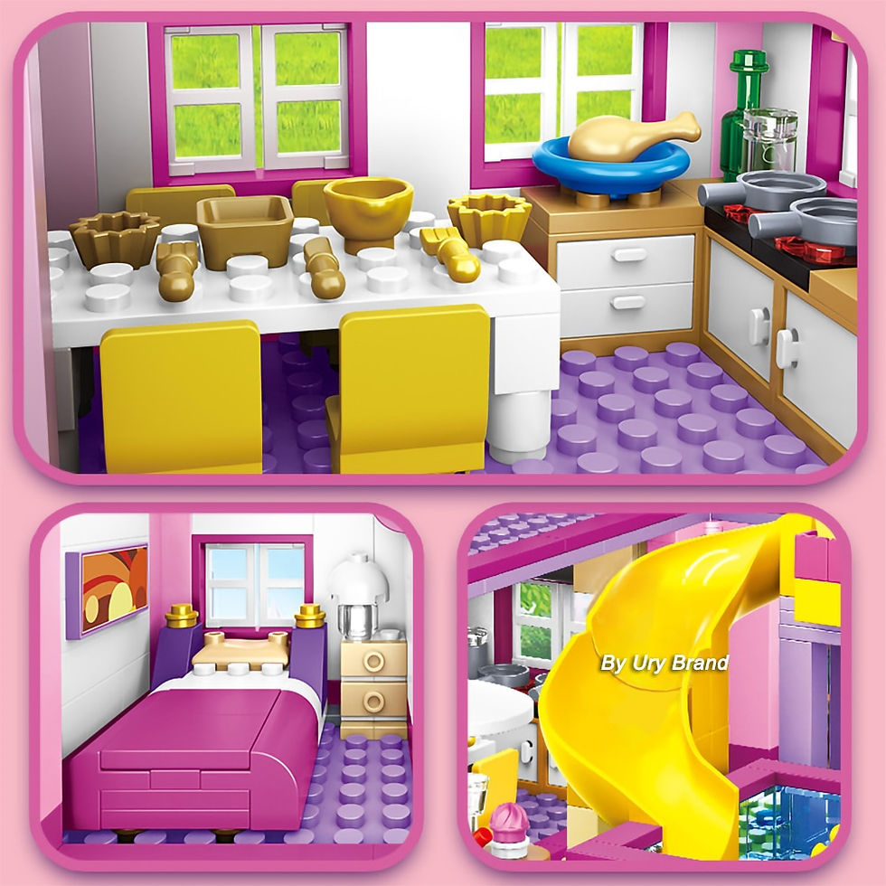 Thumbnail: Friends City House Summer Holiday Villa Castle Building Blocks Sets Figures Swi