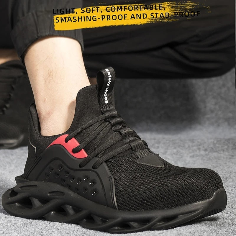 Thumbnail: 2023 Work Sneakers Men Indestructible Shoes Work Safety Shoes With Steel Toe Ca