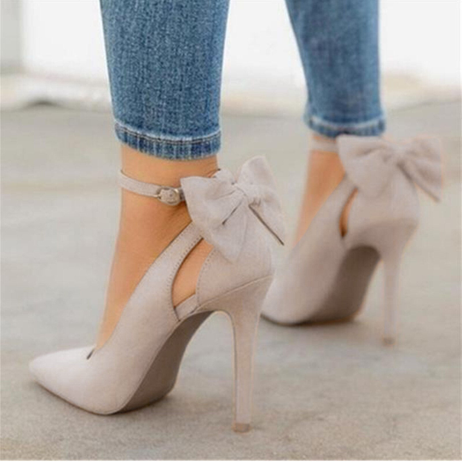 Fashion Women's Party Wedding Shoes Summer Pointed Toe Thin High Heel