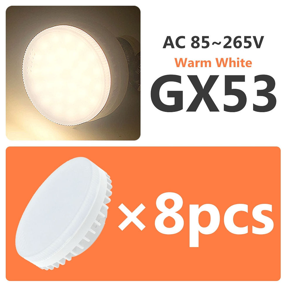 Thumbnail: GX53 LED 18W 85-265V Bulb Living Room Lamp Spotlight 5W 7W 9W 12W 15W Warm Cool