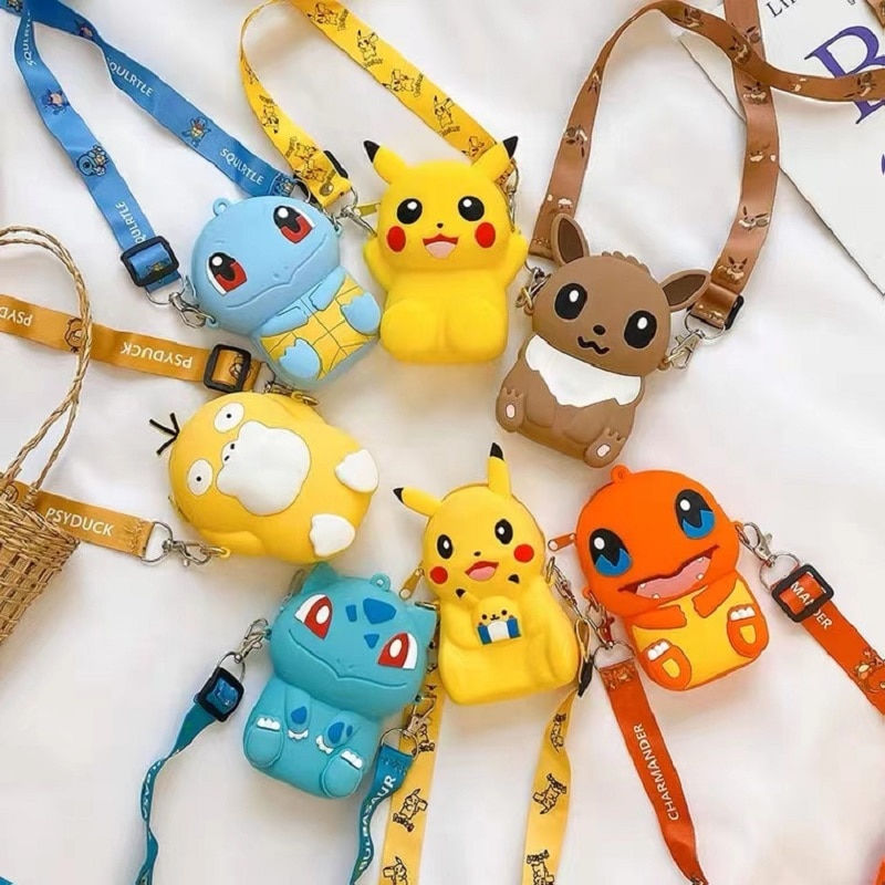 Miniatura: Anime Pokemon Pikachu Lovely Fashion Bag Princess  Small Storage Silicone Purse