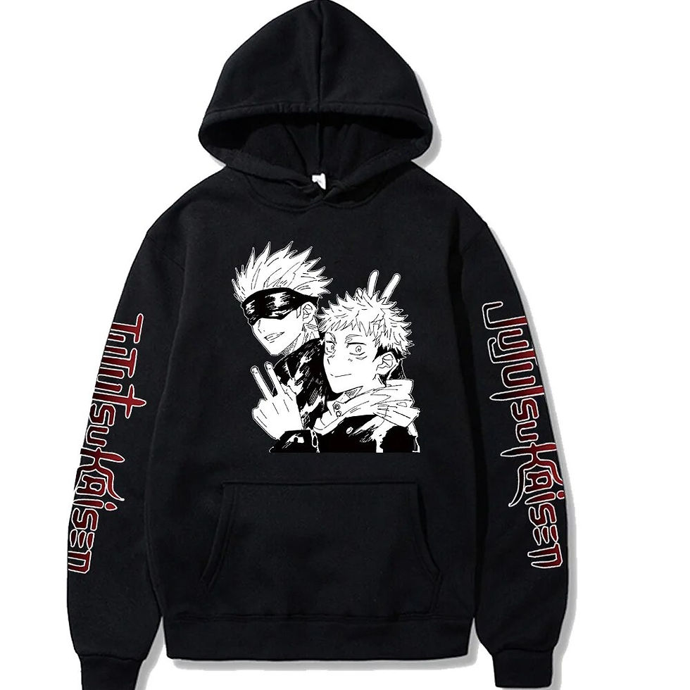Thumbnail: Japan Anime Jujutsu Kaisen Gojo Satoru Plus Size Hoodie Men Women Sweatshirt Ca