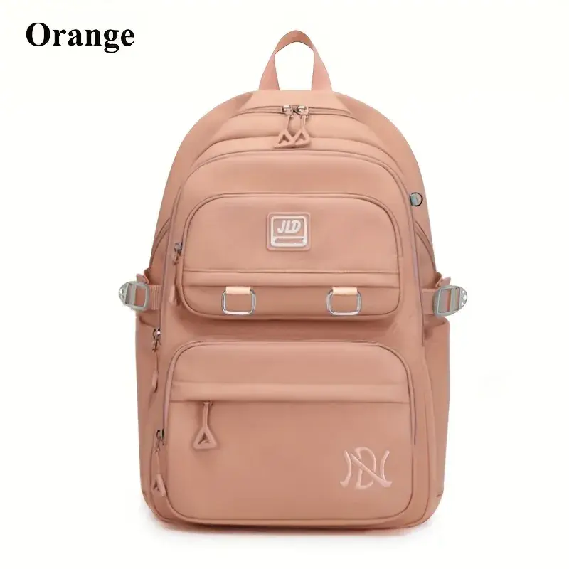 Thumbnail: Large Capacity Students Backpack Casual Waterproof Nylon Double Shoulder Bag Fa