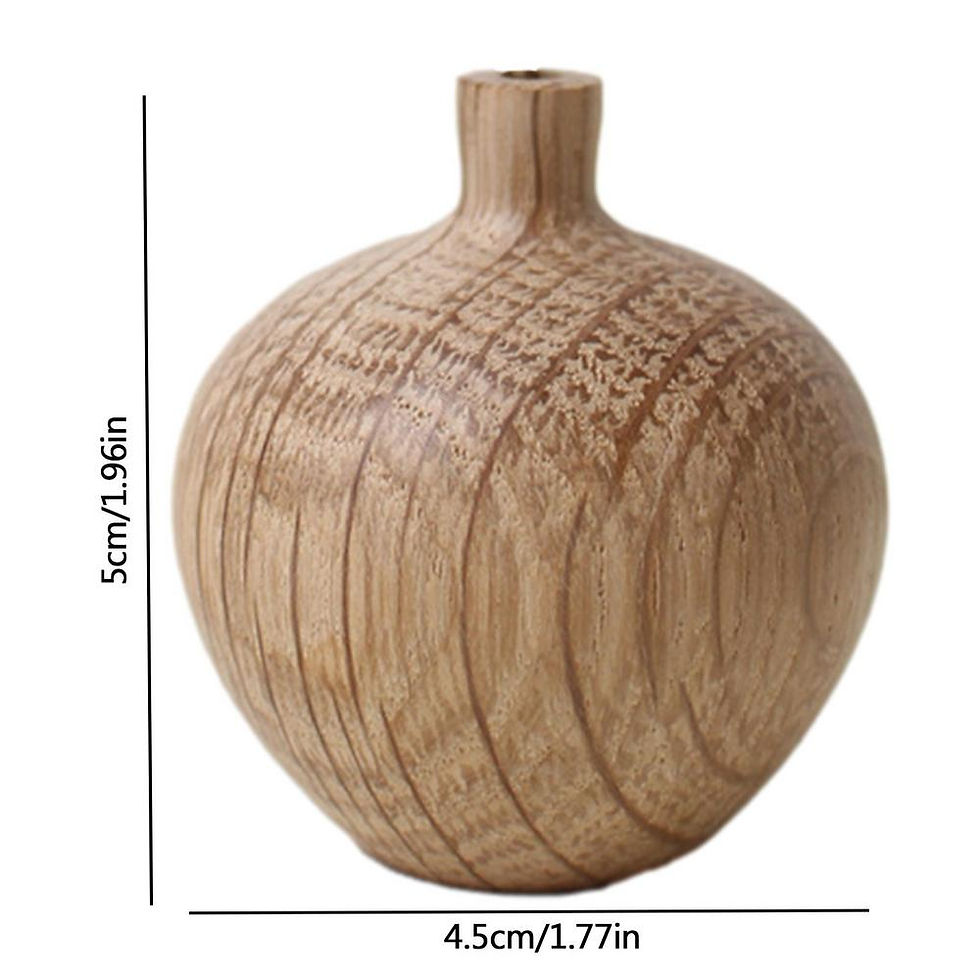 Thumbnail: Rustic Wood Vase Table Flower Stand Vase Ornament Handmade Techniques Vase Deco