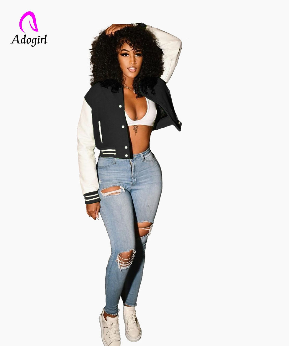 Miniaturebillede: Streetwear Motorcycle Pu Faux Leather Crop Coat Jacket for Women Long Sleeve Bu