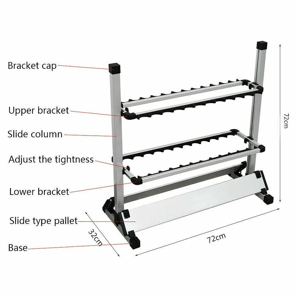 Thumbnail: 24 Rod Fishing Pole Holder Aluminum Alloy Stand Rack Storage Portable Tool NEW