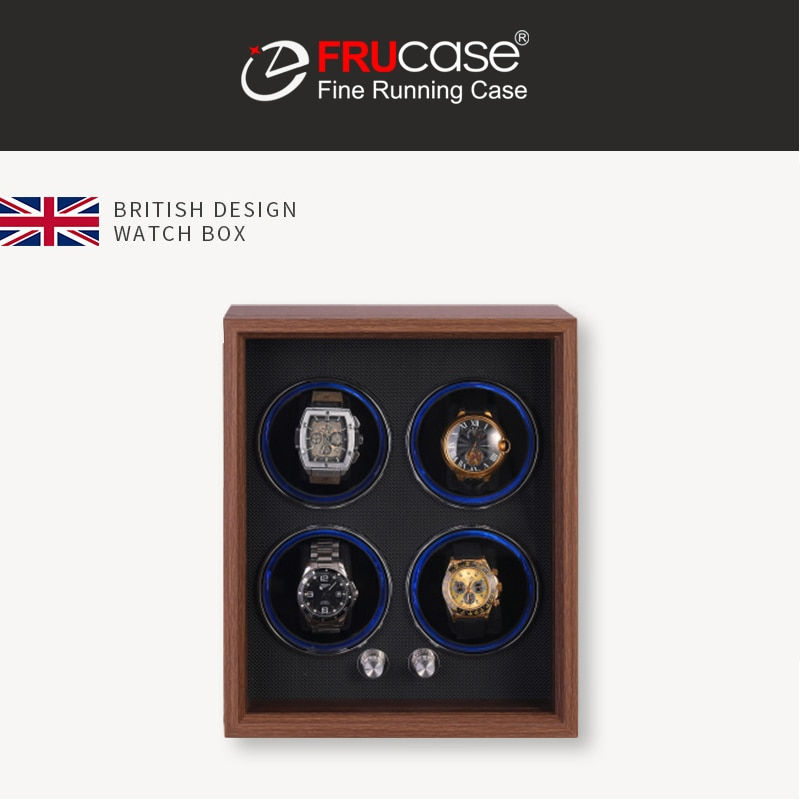 Thumbnail: FRUCASE WOODEN Watch Winder for Automatic Watches Watches Box Jewelry Watch Dis