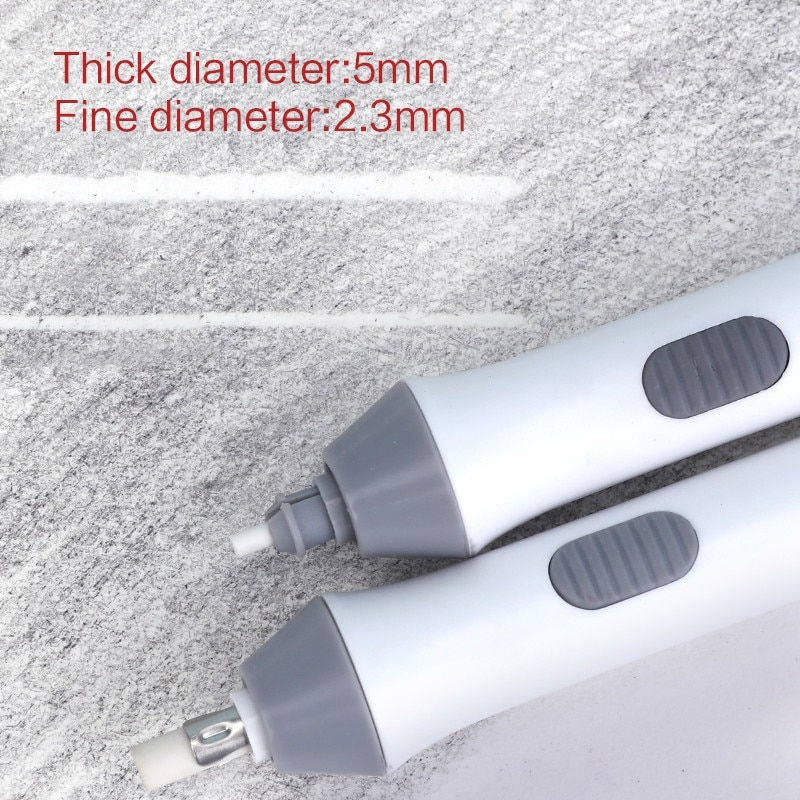 Miniatiūra: Tenwin Adjustable Electric Rubber Eraser With Rubber Refills Battery Power For