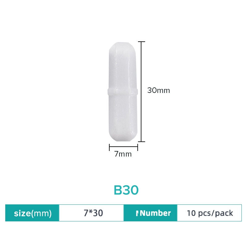 Thumbnail: JOANLAB Magnetic Stirrer Bar Size 15mm 20mm 25mm 28mm 30mm 35mm 40mm PTFE Magne