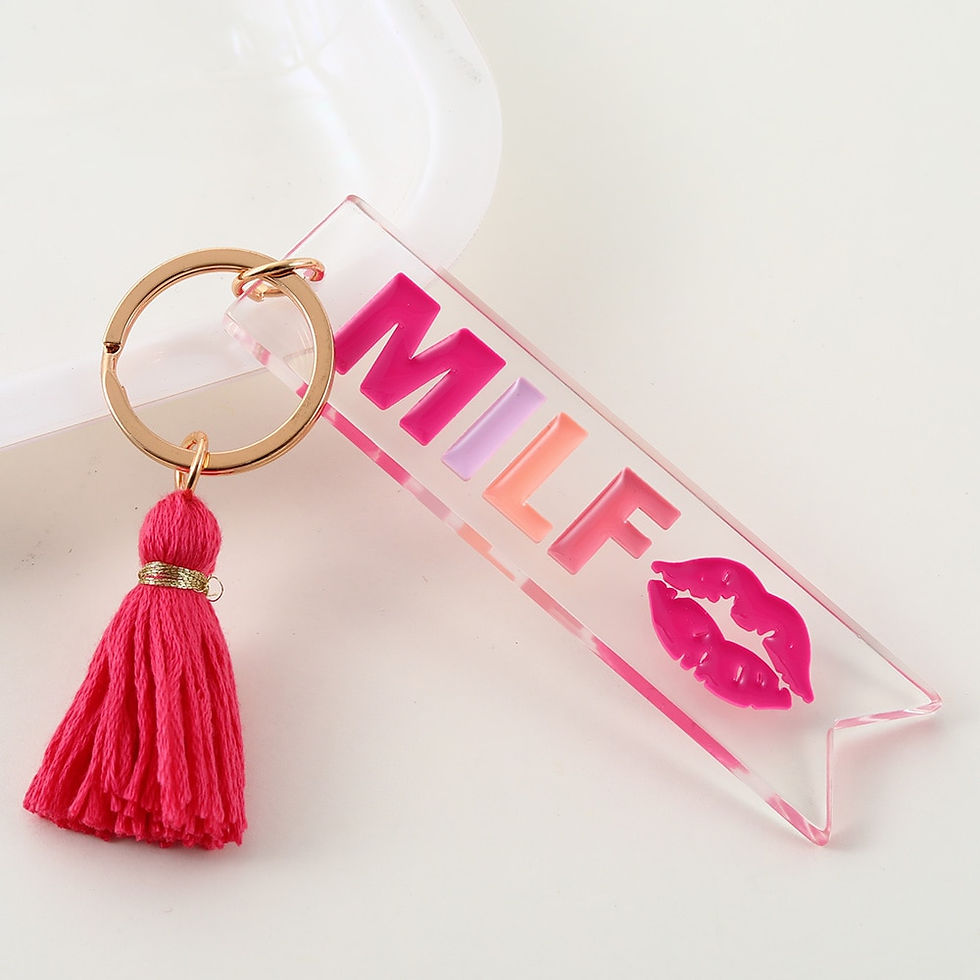 Thumbnail: personalized acrylic so lucky keychain
