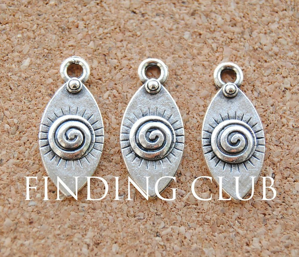 Thumbnail: 30 pcs Silver Color Eye Charm Pendant Bracelets Necklace Pendant Religious