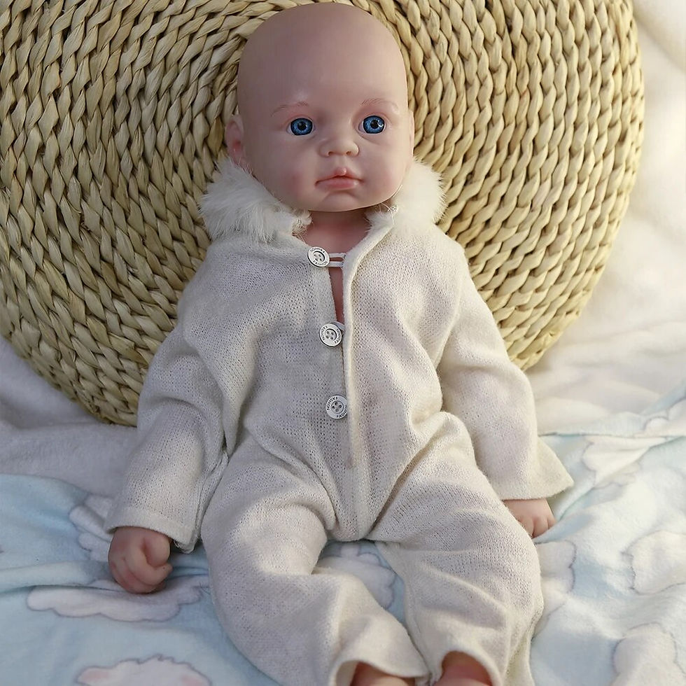 Thumbnail: COSDOLL 3.2kg 19 inch Full Body Silicone Baby Doll Boy Toy Newborn Soft Realist