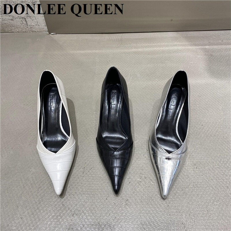 Thumbnail: Fashion Pointed Toe High Heels 5cm Pumps Elegant Shoes Women Female Office Dres