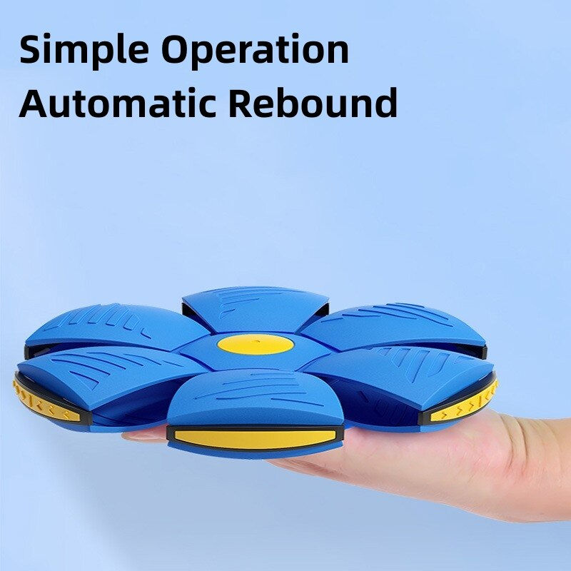 Thumbnail: Blue Flying Saucer Ball Outdoor Parent Child Toy Foot Magic Deformation Foot Pr