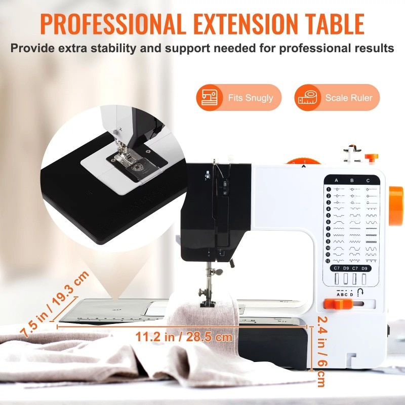 Thumbnail: Sewing Machines Sewing Machine for Beginners - 38 Built-in Stitches Sewing Mach