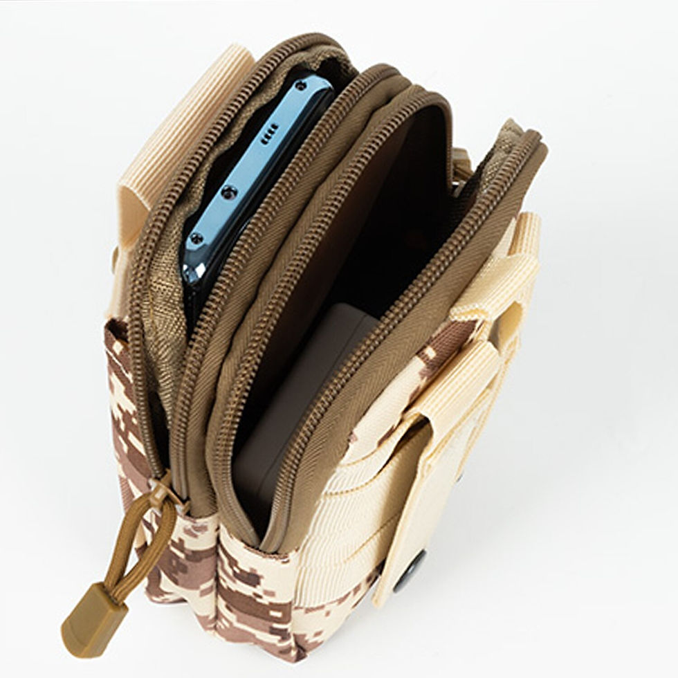 Thumbnail: Men Tactical Molle Pouch Belt Waist Pack Bag Small Pocket Military Waist Pack R