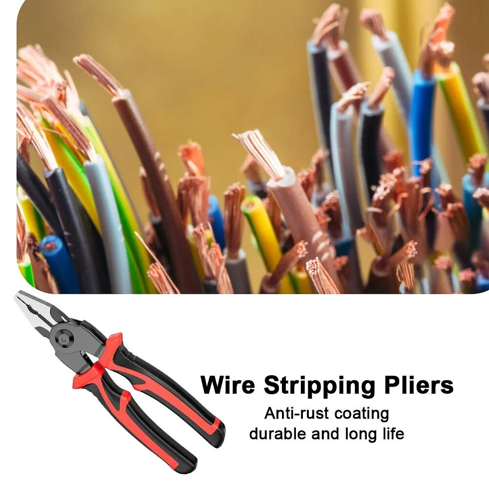Thumbnail: 5 in 1 Wire Stripping Pliers Replaceable Cable Wire Stripper Cutter Portable Mu