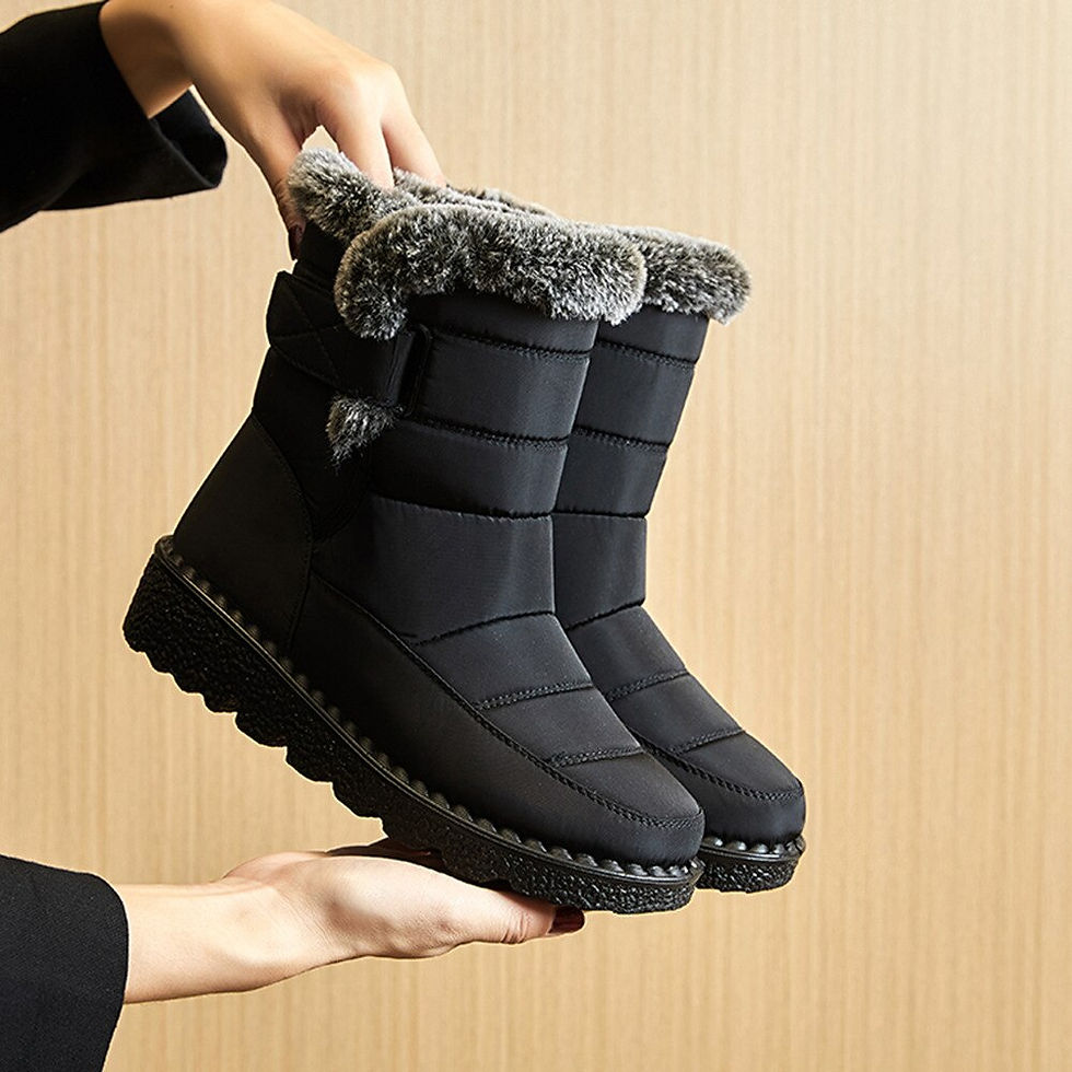 Thumbnail: Waterproof Winter for 2023 New Faux Fur Long Platform Snow Warm Cotton Couples