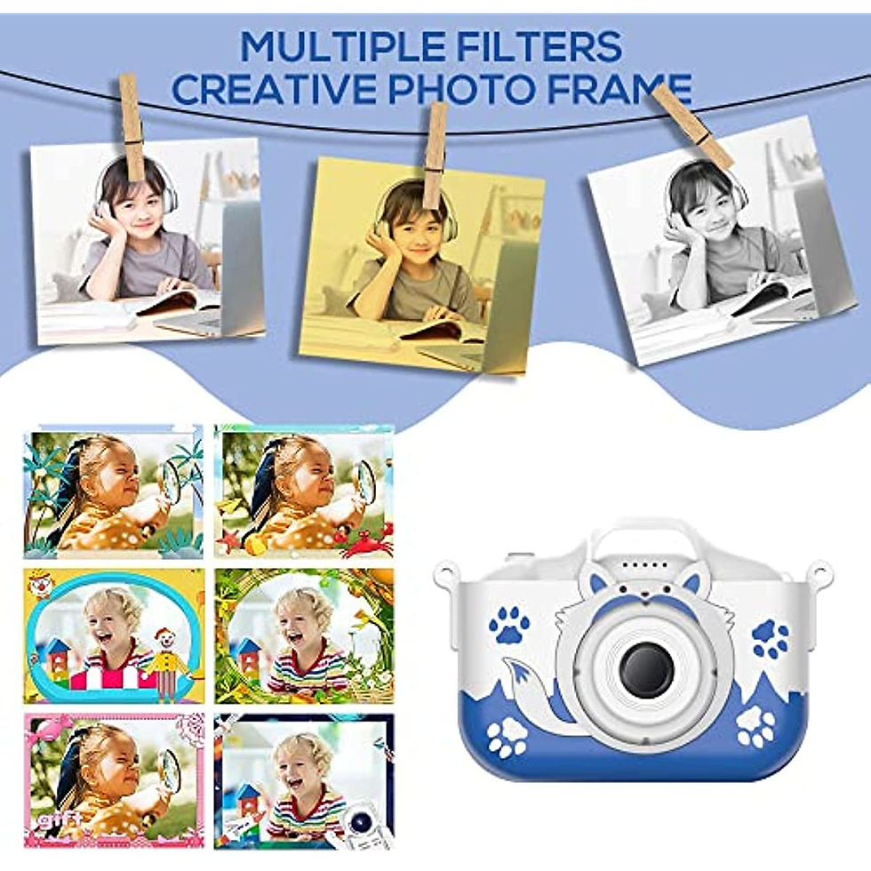 Indexkép: HD 1080P Kids Digital Camera 20MP Children Camera with USB Charger Built-In Gam