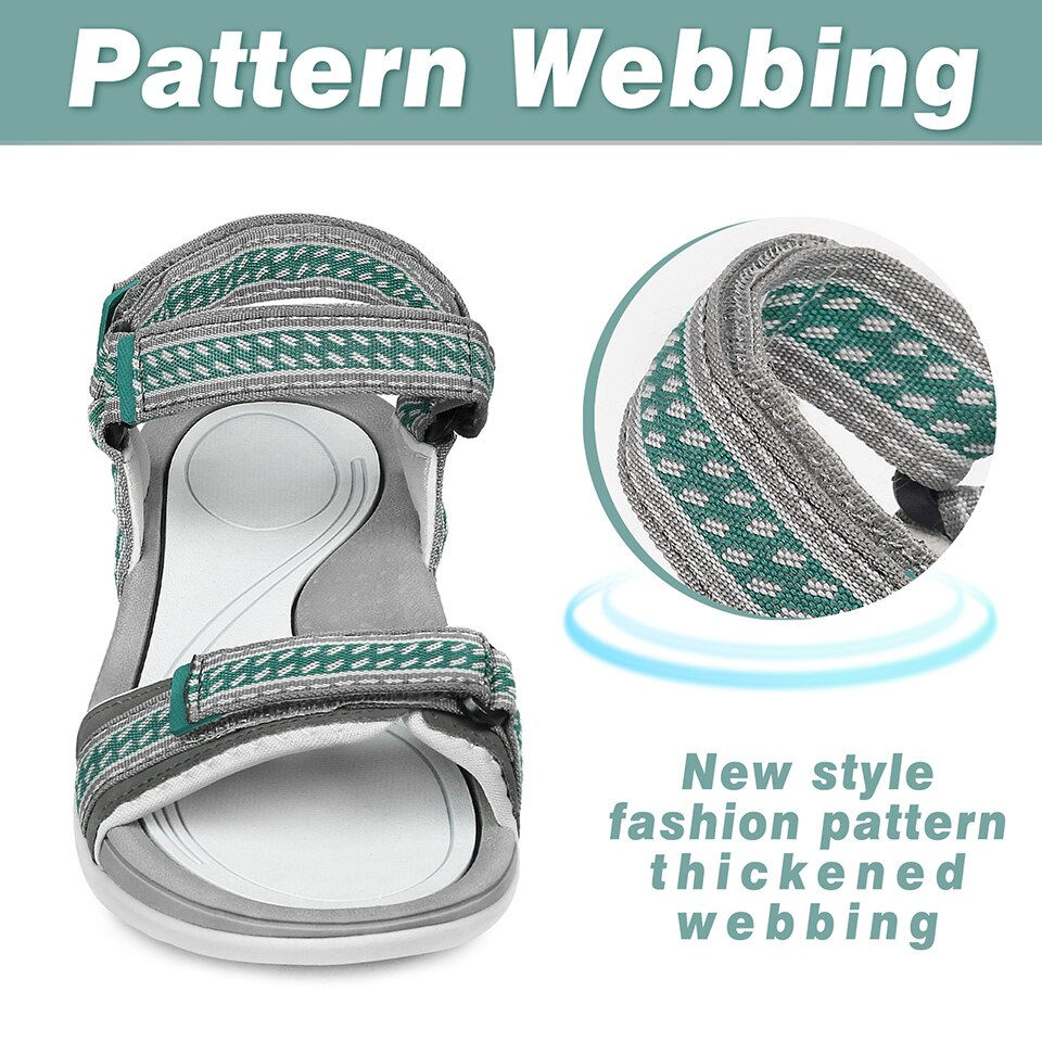 Thumbnail: GRITION Womens Sandals Outdoor Casual Walking Sandals Lightweight Female