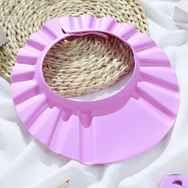 Thumbnail: Baby Shower Soft Cap Adjustable Hair Wash Hat for Kids Ear Protection Safe Chil