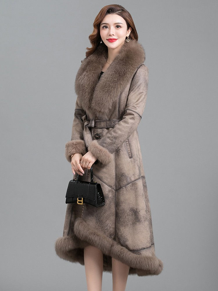Miniaturebillede: Real Fur One Woman Coat Thickened