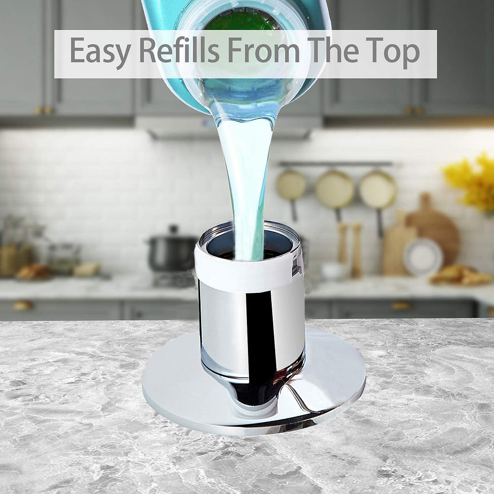 Thumbnail: Samodra Black Liquid Soap Dispensers Brass Pump Head With 500ML PE Bottle