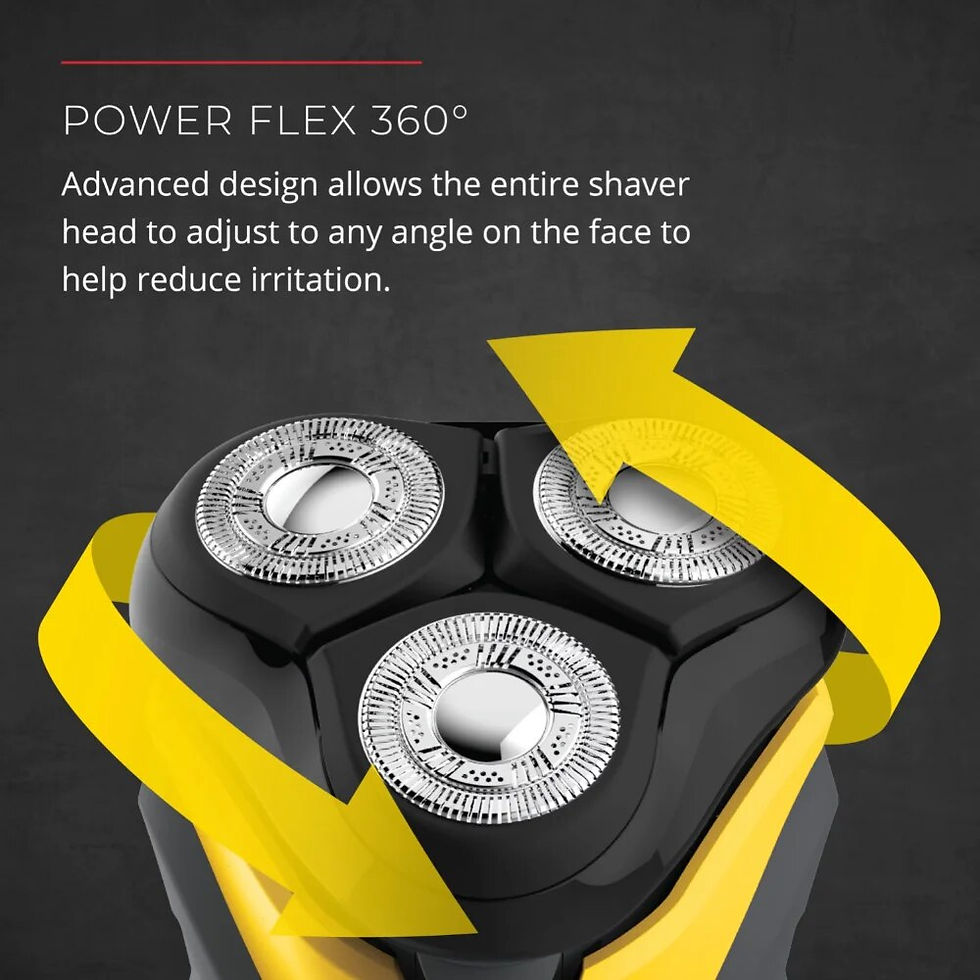 Thumbnail: Virtually Indestructible Rotary Shaver 5100, Yellow/Grey, PR1855