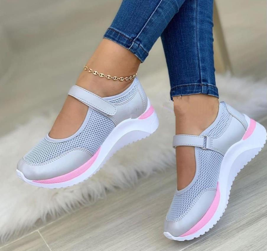 Thumbnail: Sneakers Women Light Mesh Platform Hollow Out Sandals Shoes Tenis Feminino Brea